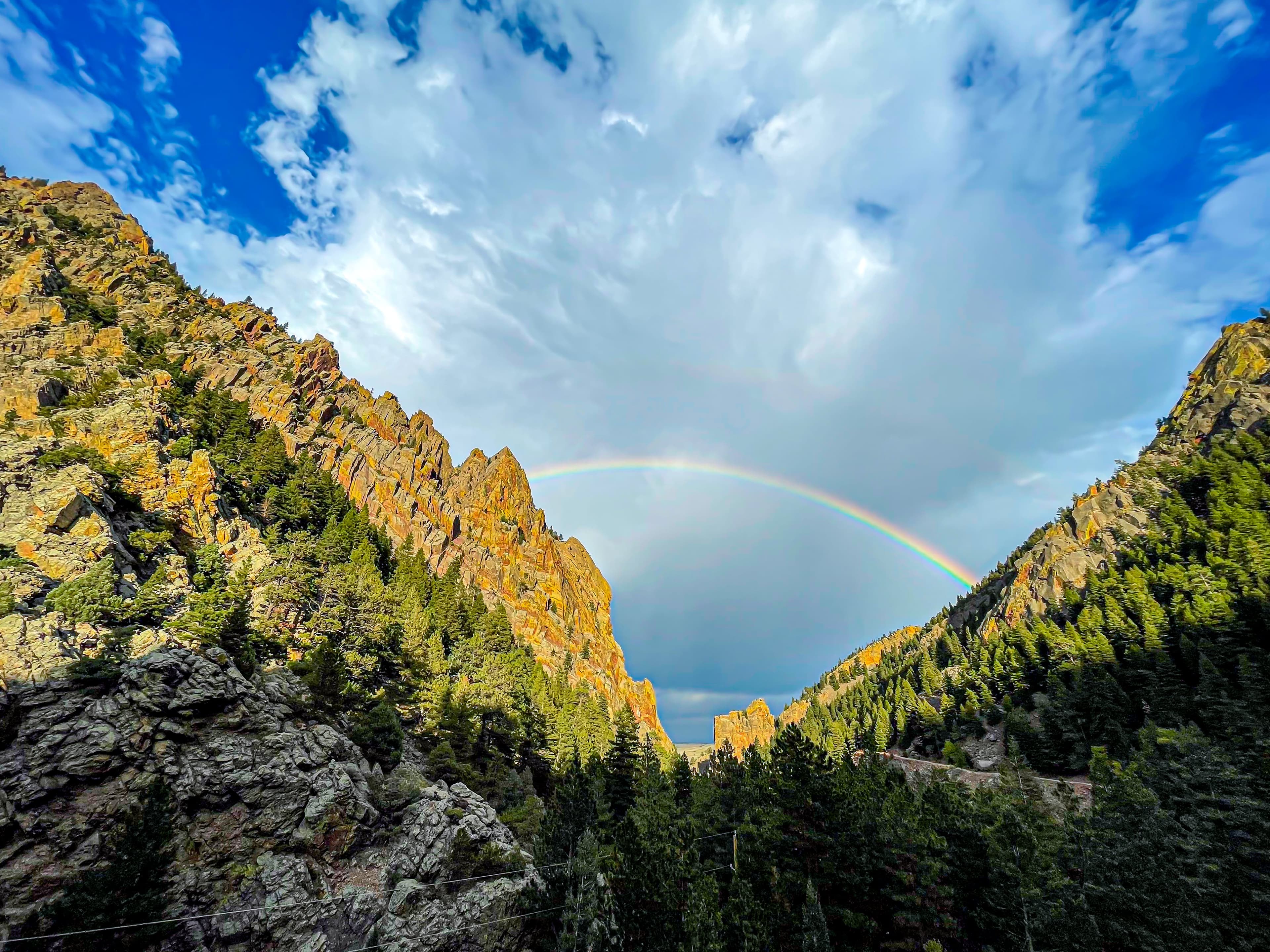 Rainbow over Eldorado Canyon